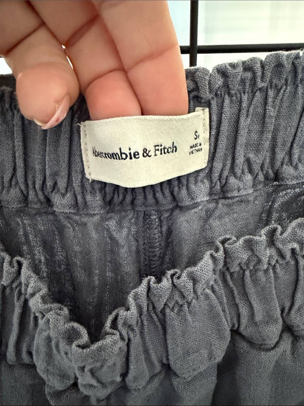 Abercrombie & Fitch Women's Elastic Waist Joggers - Charcoal - Picture 2 of 4